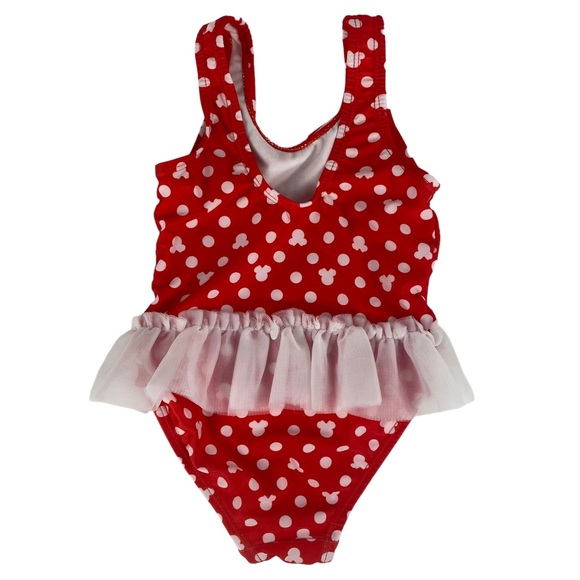 Disney Baby Minnie Mouse 1 Piece Bathing Suit - Size 18M - Picture 2 of 7